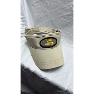 King Cobra Golf Sun Visor Hat Beige Cotton  Strapback